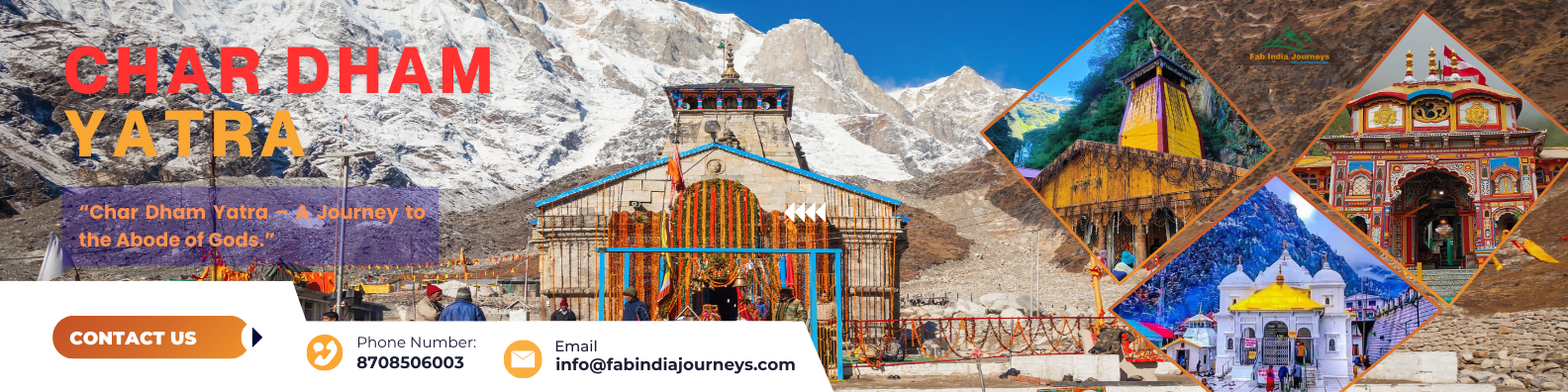 “Walking the sacred path to Yamunotri, Gangotri, Kedarnath & Badrinath 🛕🏔️”